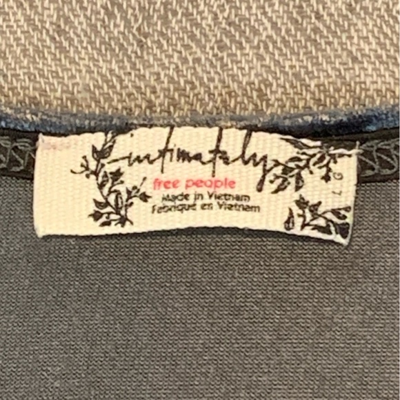 Free People Intimately Don’t You Wish Body Suit Velvet Silver/Gray Size Large - Picture 9 of 11